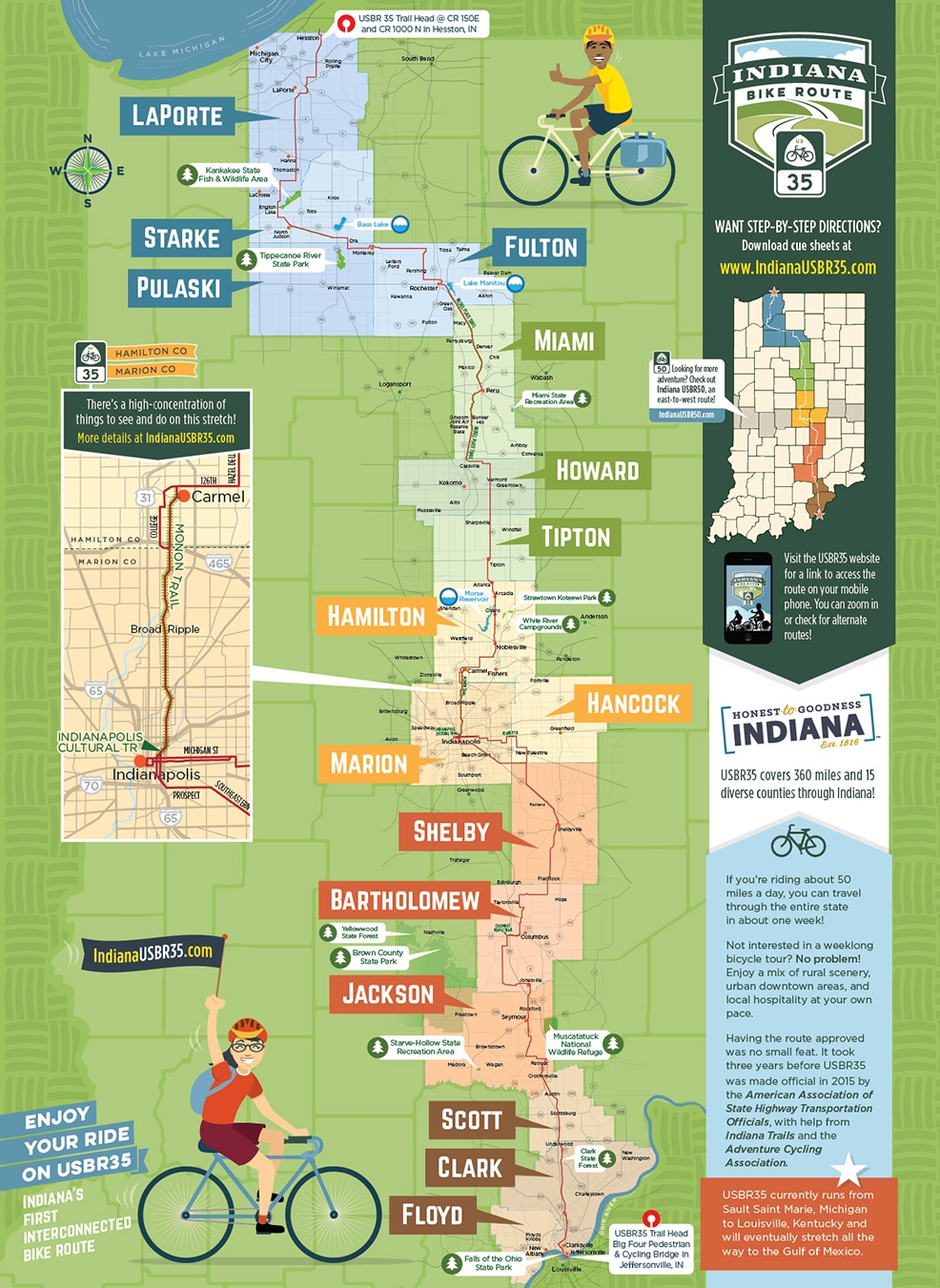 Bicycle Route / Trail Map | Wilkinson Brothers Graphic Design and