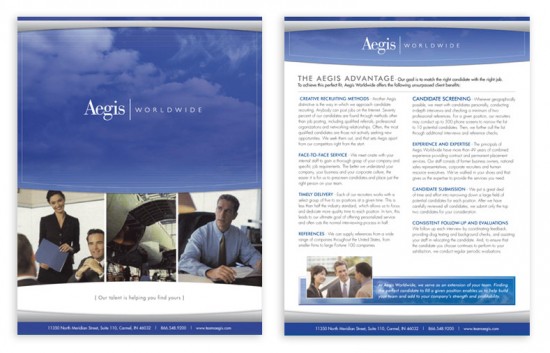 Aegis Print Collateral