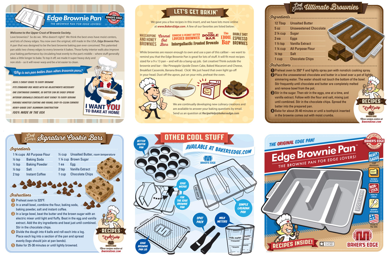  Baker's Edge Lid & Wedge Pack for the Edge Brownie Pan