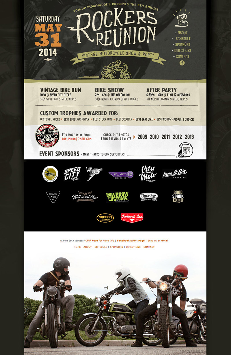 Motorcycle Event Website