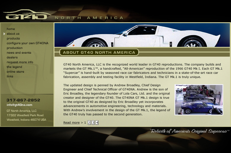 GT40 North America website