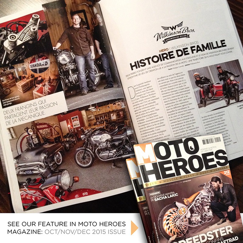 Moto Heroes Magazine article about Wilkinson Brothers