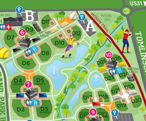 Grand Park lllustrated Map