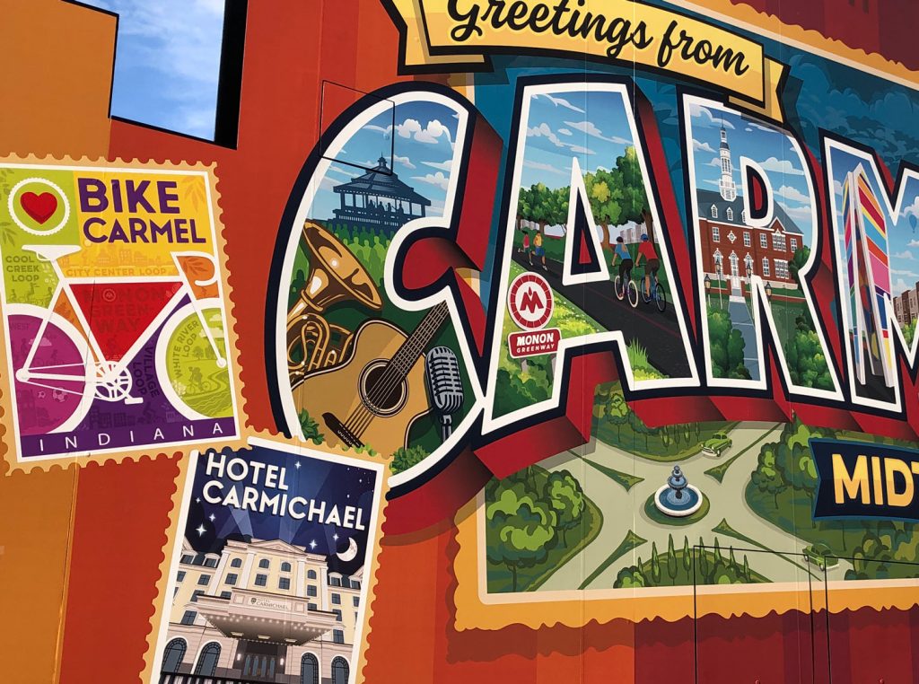 Carmel Midtown Plaza Mural Wilkinson Brothers Graphic Design and