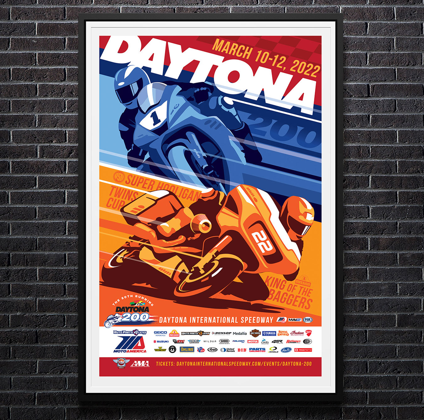 Motorcycle Racing Poster Design