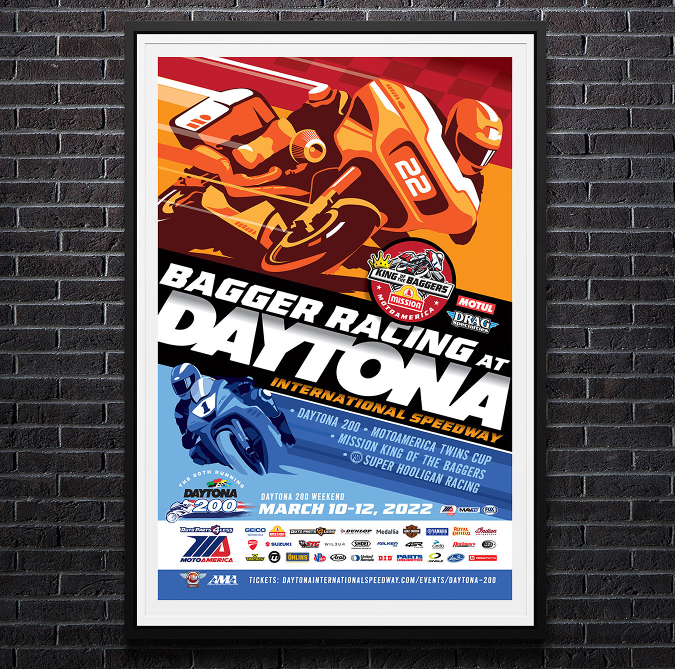 Motorcycle Racing Poster Design