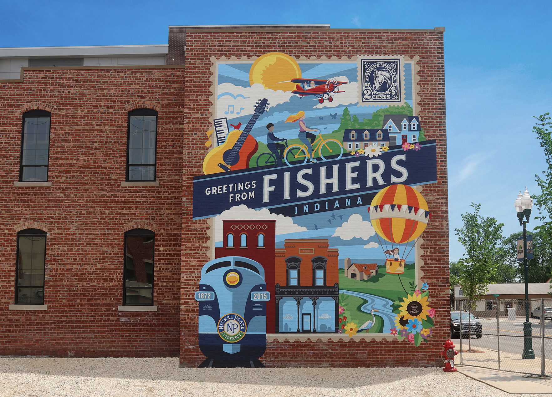 Greetings from Fishers Mural